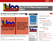 Tablet Screenshot of iblogph.org